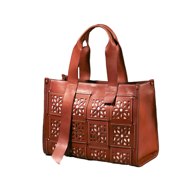 Bolsa de couro oco nas axilas
