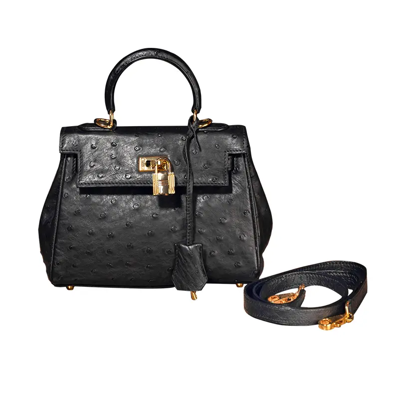 Bolsa de couro com alça