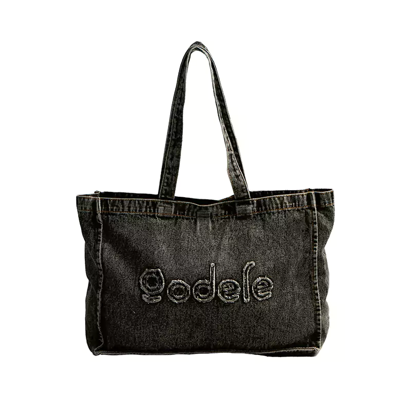 Bolsa jeans lavada